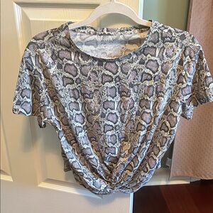 All Saints size medium Snakeskin Print Women's Top
